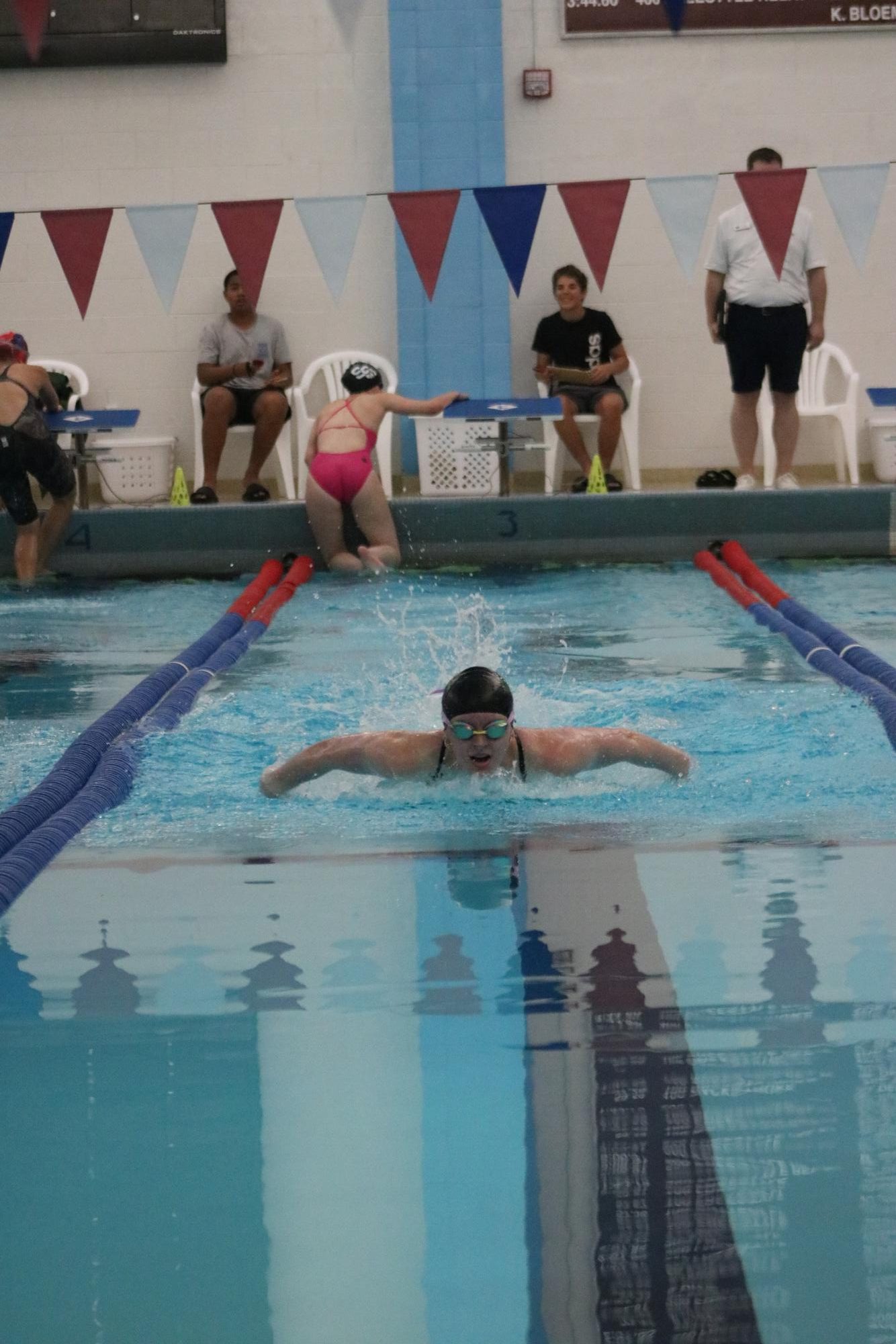 Girls swim at Salina (Photos by Sophia Rogers)