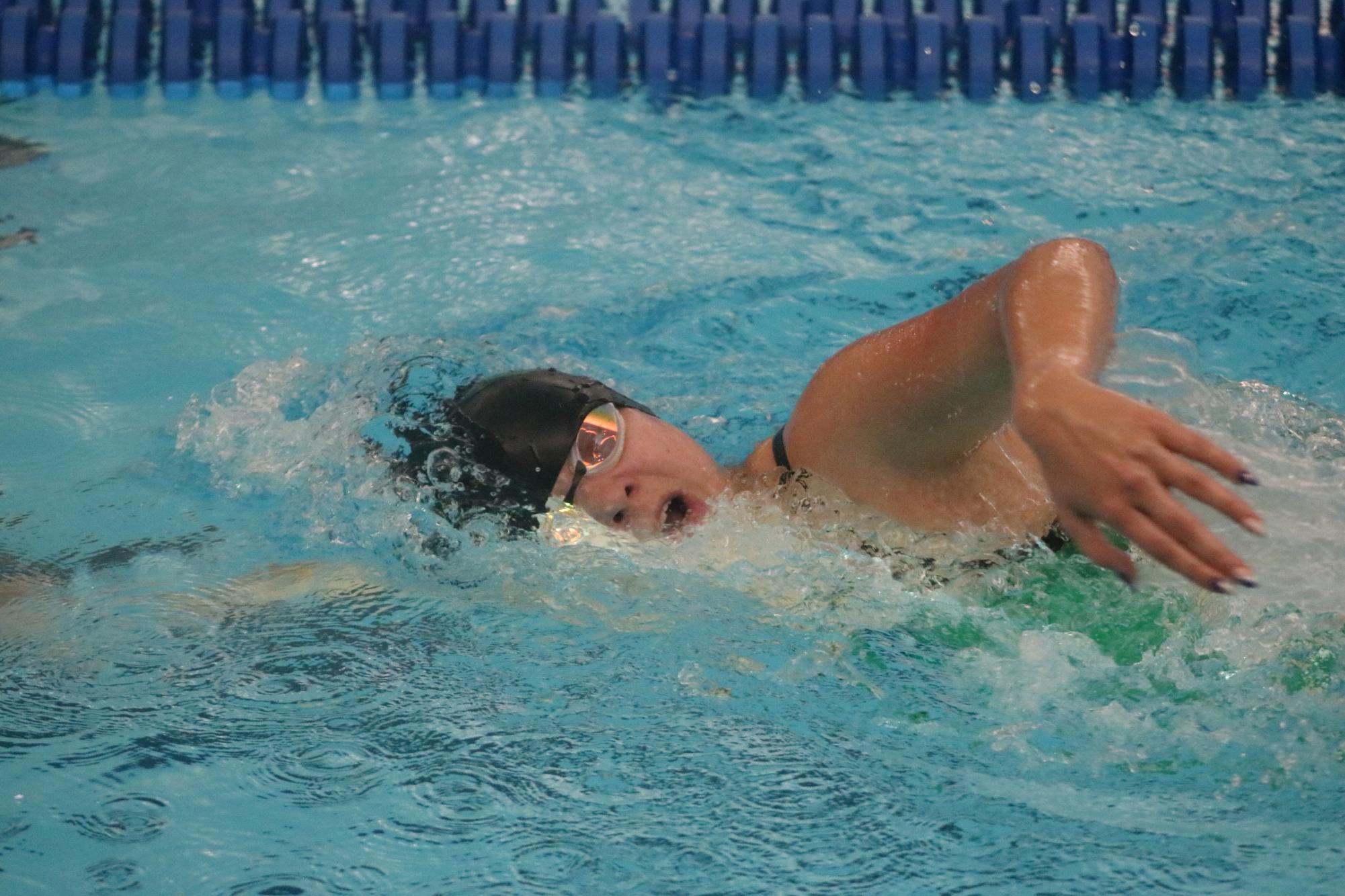 Girls swim at Salina (Photos by Sophia Rogers)