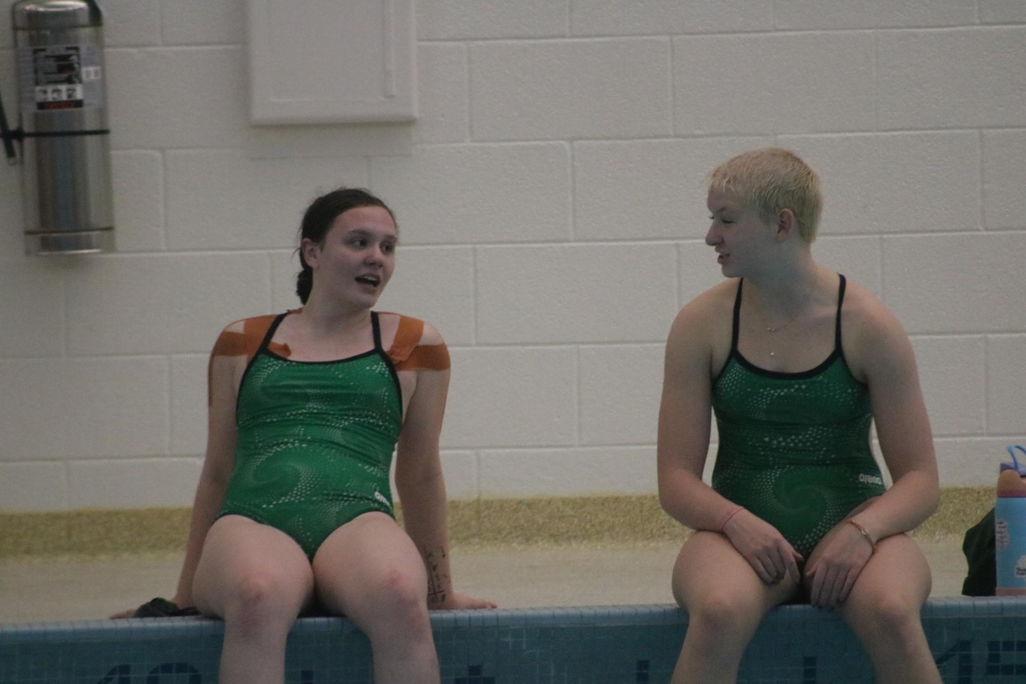 Girls swim at Salina (Photos by Sophia Rogers)
