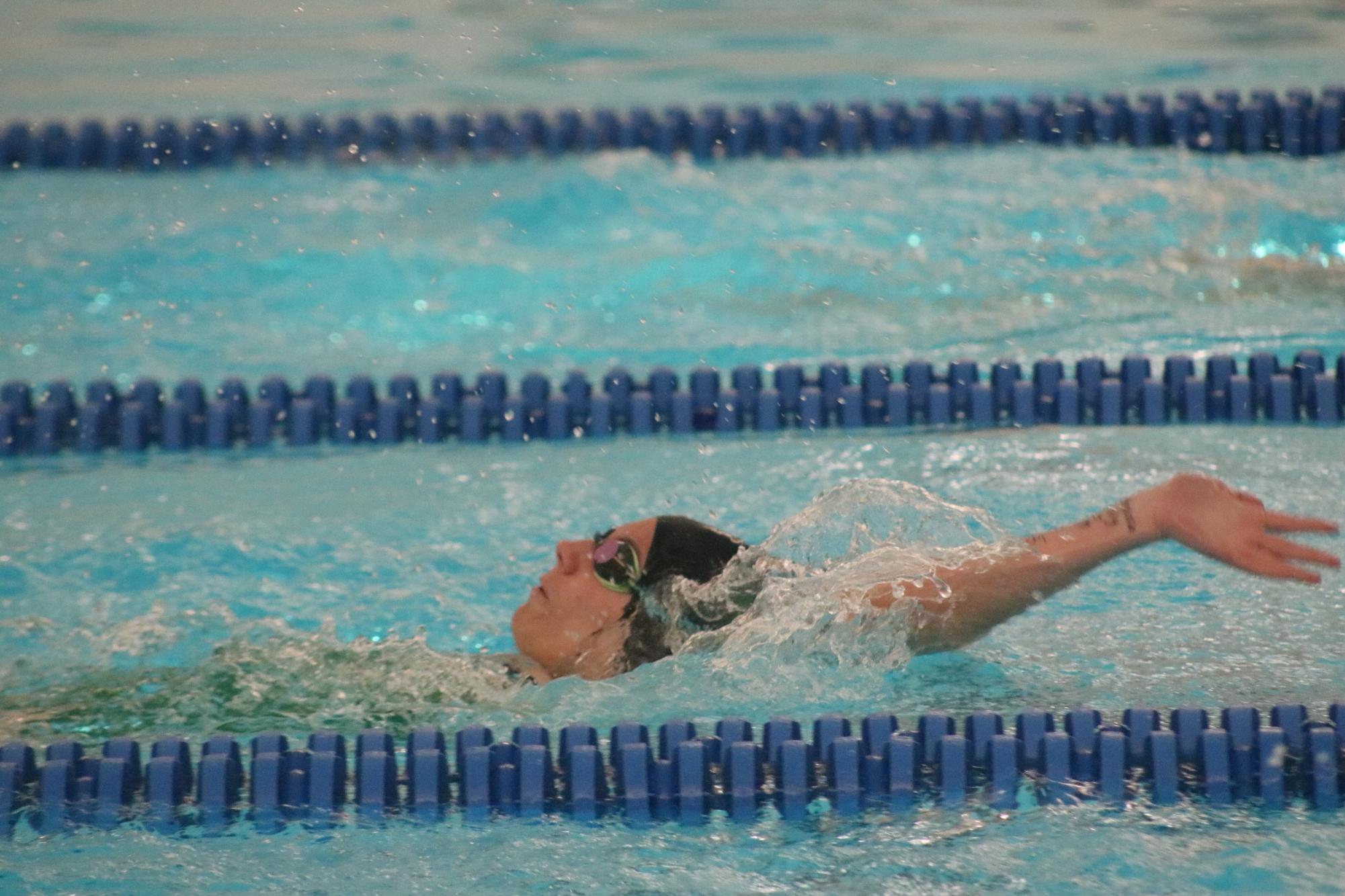 Girls swim at Salina (Photos by Sophia Rogers)