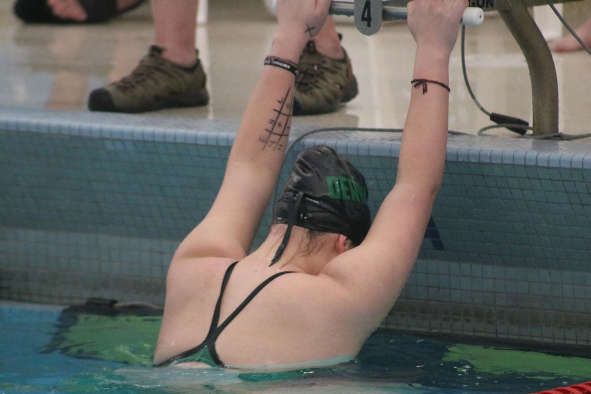 Girls swim at Salina (Photos by Sophia Rogers)